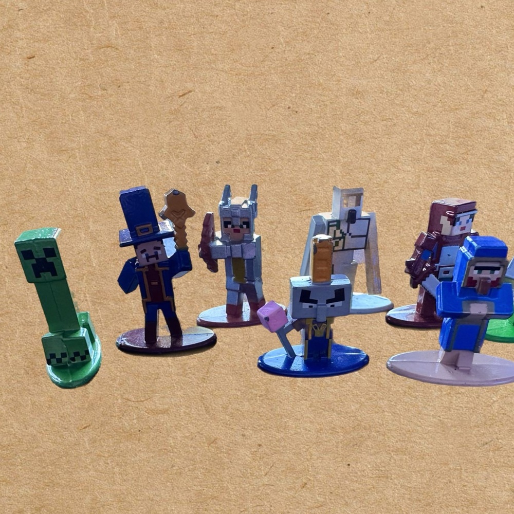 Minecraft Nano MetalFigs Mini-Figure lot of 18. - Picture 5 of 6